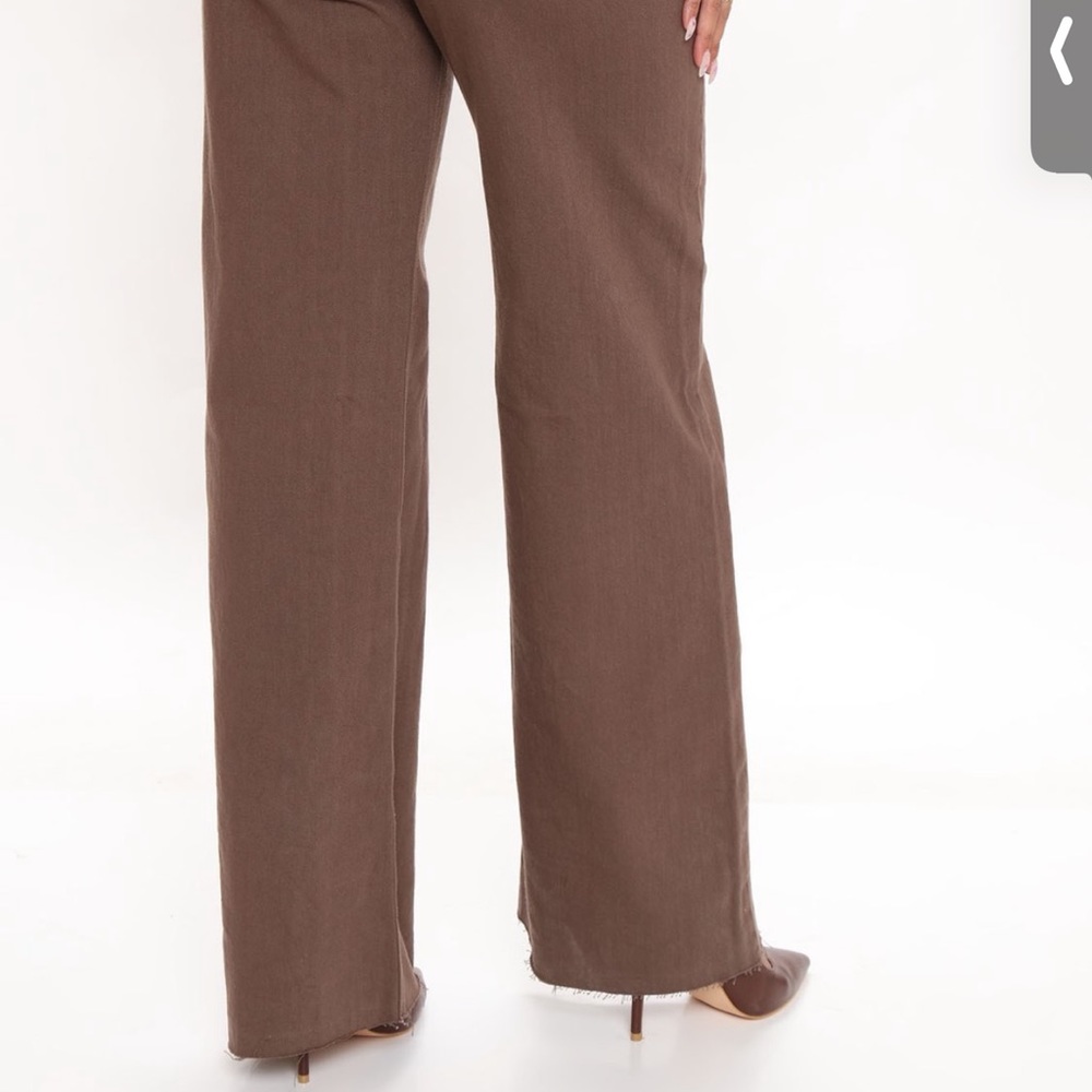 High waist wide leg jeans